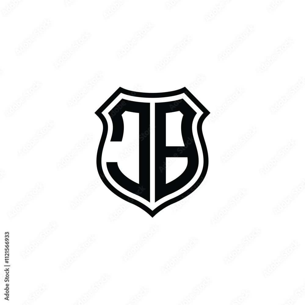 JB monogram logo design letter text name symbol monochrome logotype alphabet character simple logo JB monogram logo design letter text name symbol monochrome logotype alphabet character simple logo