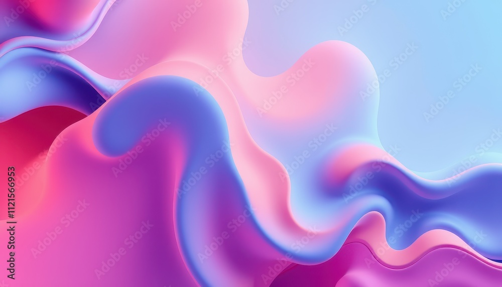 Abstract Pink and Blue Liquid Wave Design Abstract Pink and Blue Liquid Wave Design