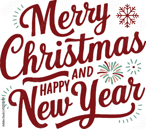  merry christmas and happy new year banner,poster, template vector image