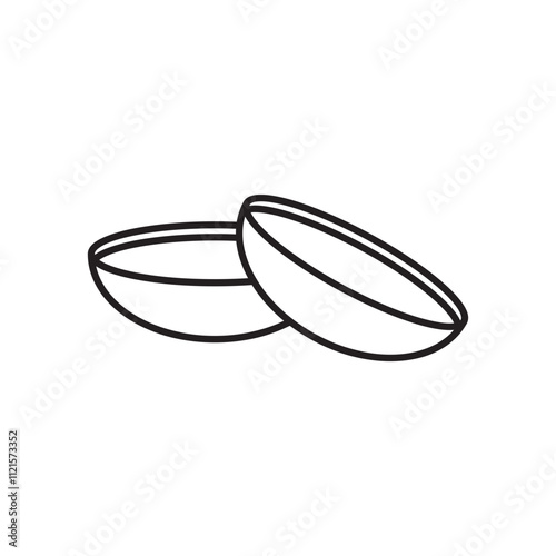 contact lenses icon vector isolated.