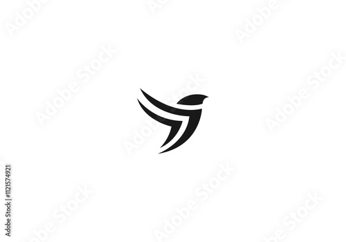 Flying Bird Silhouette png design template logo icon illustration