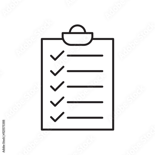 Task list icon vector isolated.