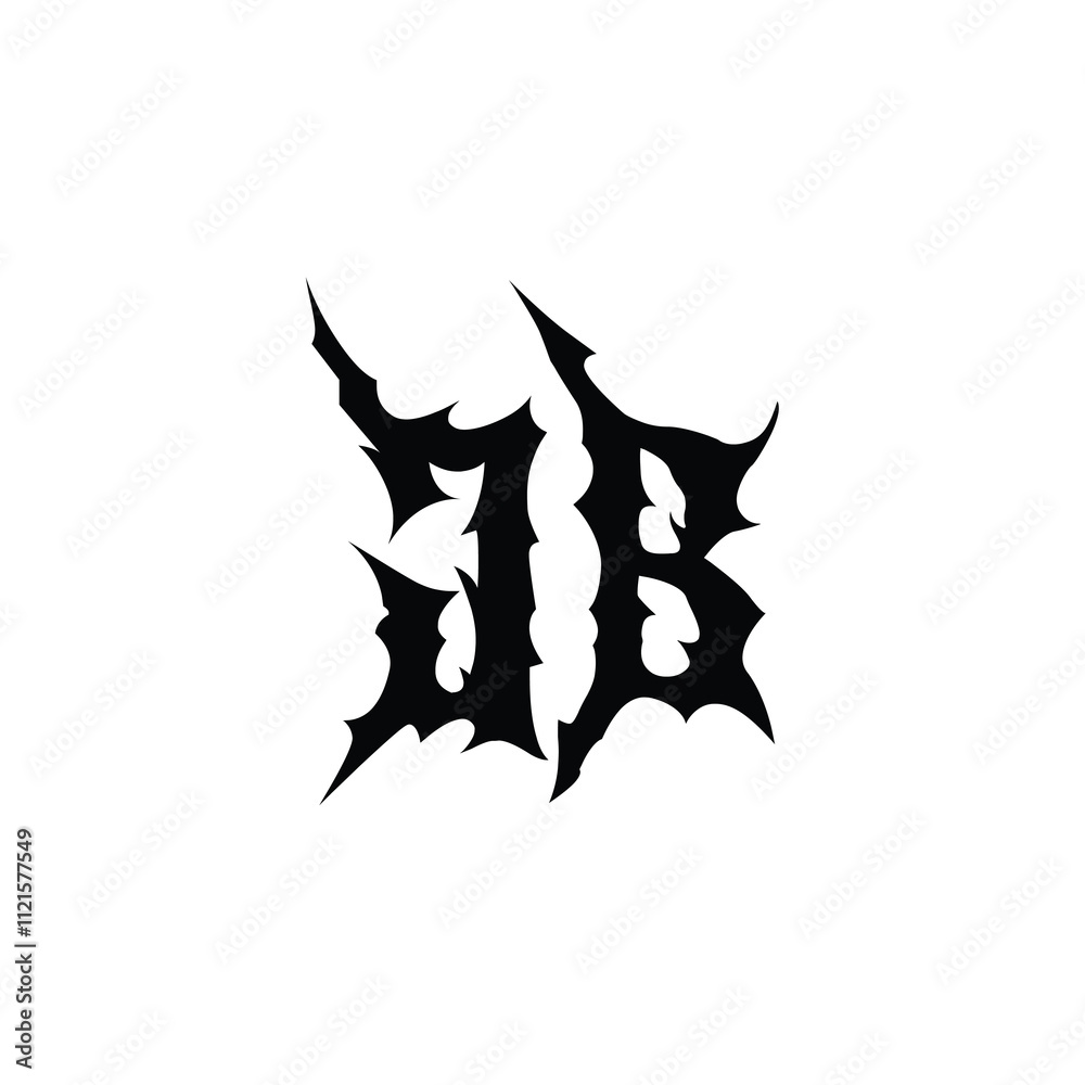 JB monogram logo design letter text name symbol monochrome logotype alphabet character simple logo JB monogram logo design letter text name symbol monochrome logotype alphabet character simple logo