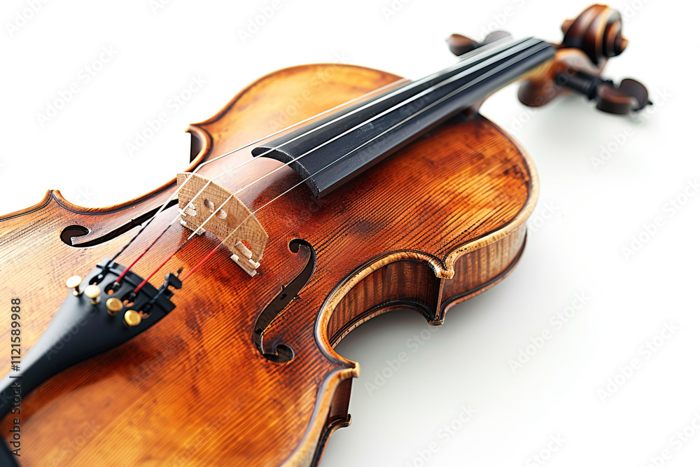 A close up of a beautifully crafted violin showcasing its details and craftsmanship A close up of a beautifully crafted violin showcasing its details and craftsmanship