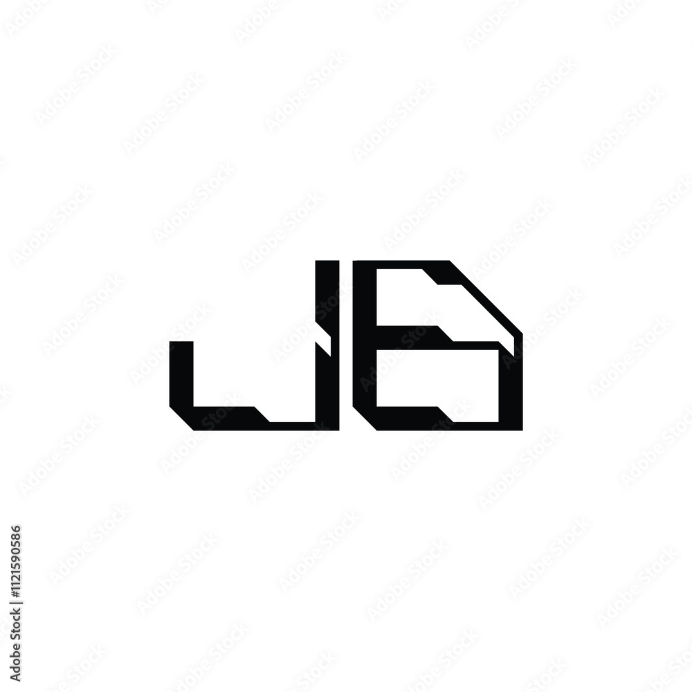JB monogram logo design letter text name symbol monochrome logotype alphabet character simple logo JB monogram logo design letter text name symbol monochrome logotype alphabet character simple logo