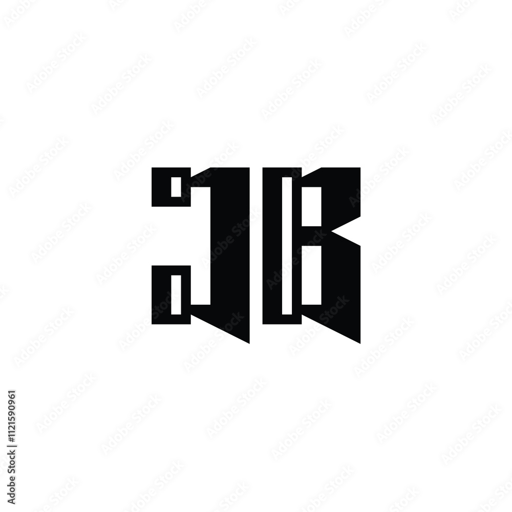 JB monogram logo design letter text name symbol monochrome logotype alphabet character simple logo JB monogram logo design letter text name symbol monochrome logotype alphabet character simple logo
