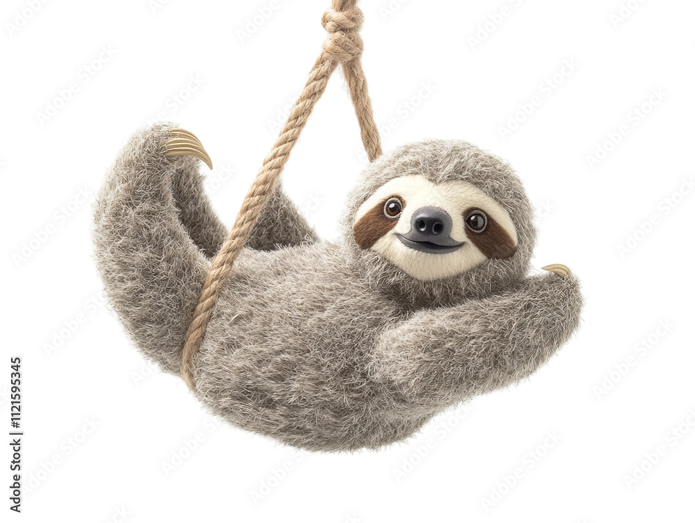 Fototapeta premium cute sloth in hammock.