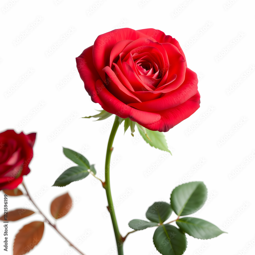 Rose flower on white isolated isolated on the blank background Rose flower on white isolated isolated on the blank background