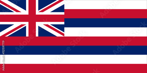 Flag of Hawaii state, US
