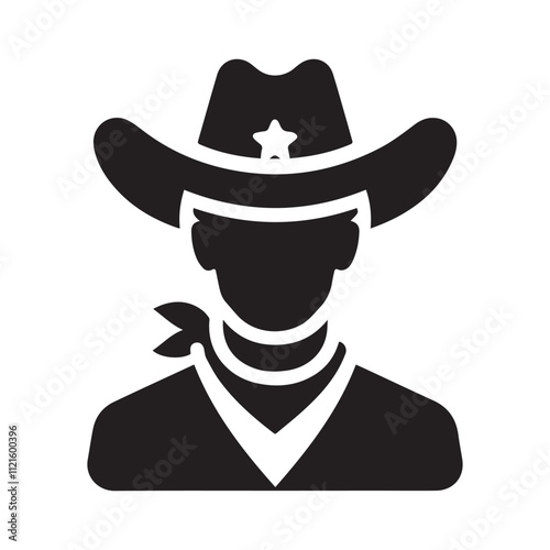 cowboy with hat icon