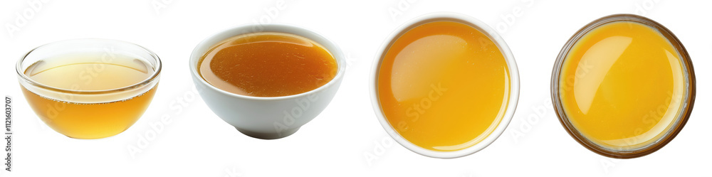 Golden Honey in Bowls Jars Sweet Viscous Food Dessert Culinary Breakfast Snack Ingredient Texture on transparent background Golden Honey in Bowls Jars Sweet Viscous Food Dessert Culinary Breakfast Snack Ingredient Texture on transparent background