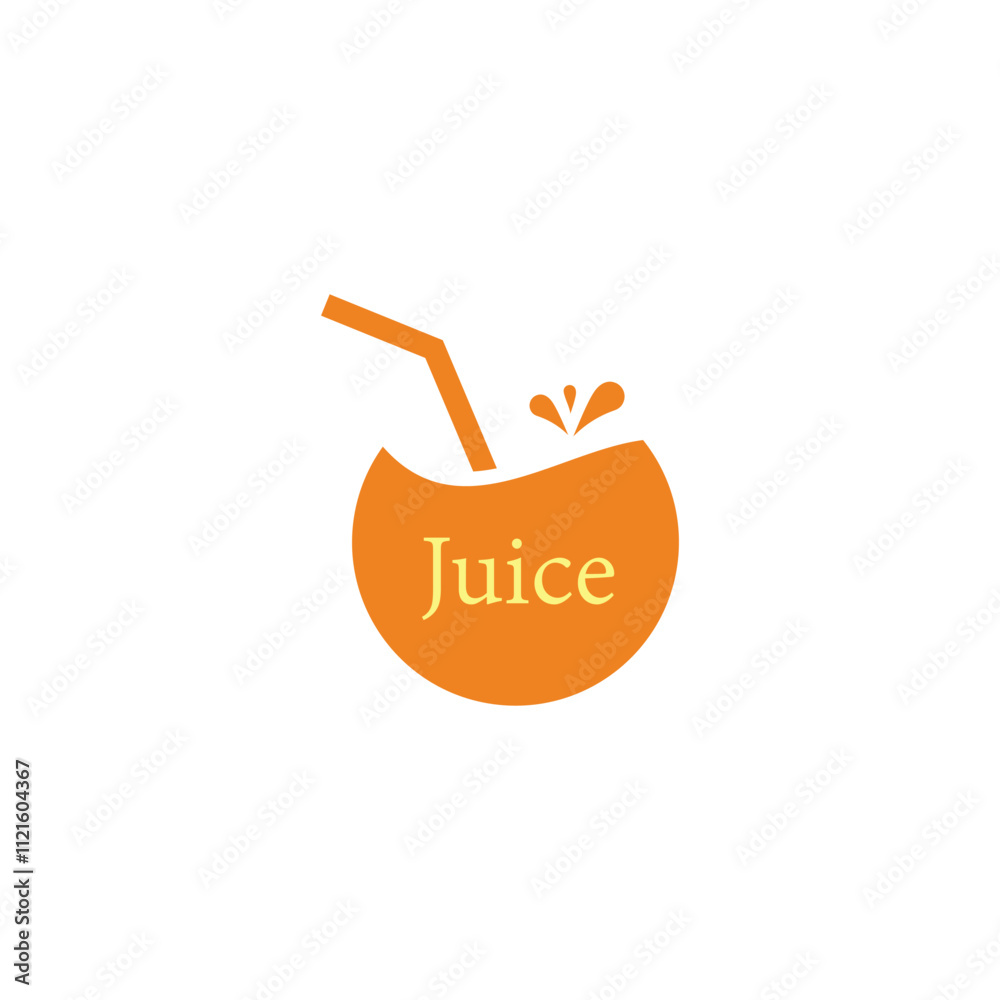 orange juice circle simple geometric symbol icon vector orange juice circle simple geometric symbol icon vector