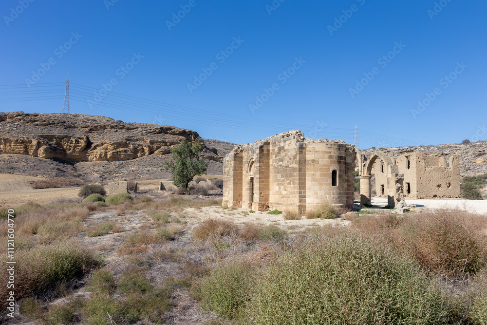 Fototapeta premium Agios Sozomenos a deserted village in the Nicosia District of Cyprus