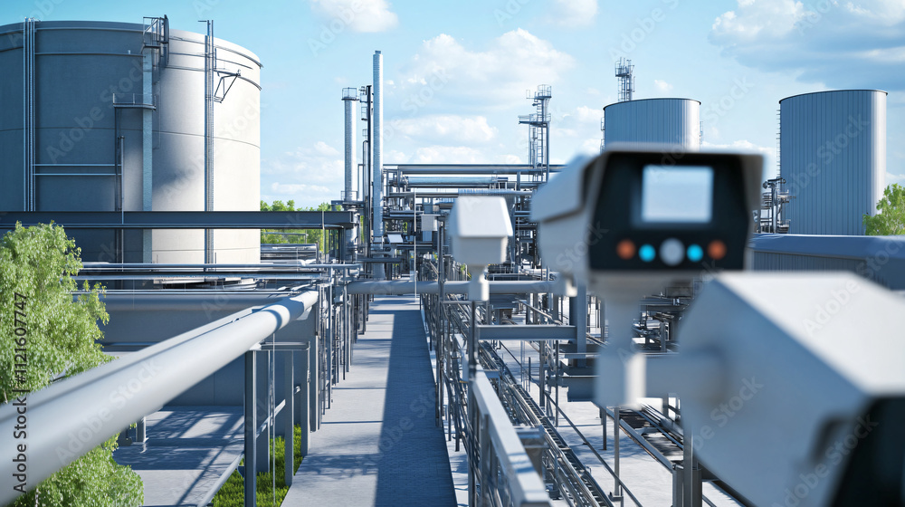 Industrial-grade surveillance systems for factory perimeter monitoring. Industrial-grade surveillance systems for factory perimeter monitoring.
