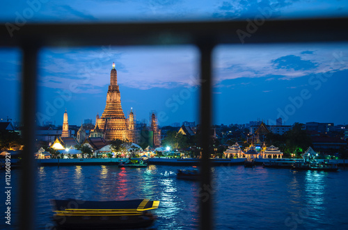 Buddhist temple Wat Arun (Wat Arun Ratchawararam Ratchawaramahawihan) Bangkok, Thailand. photo