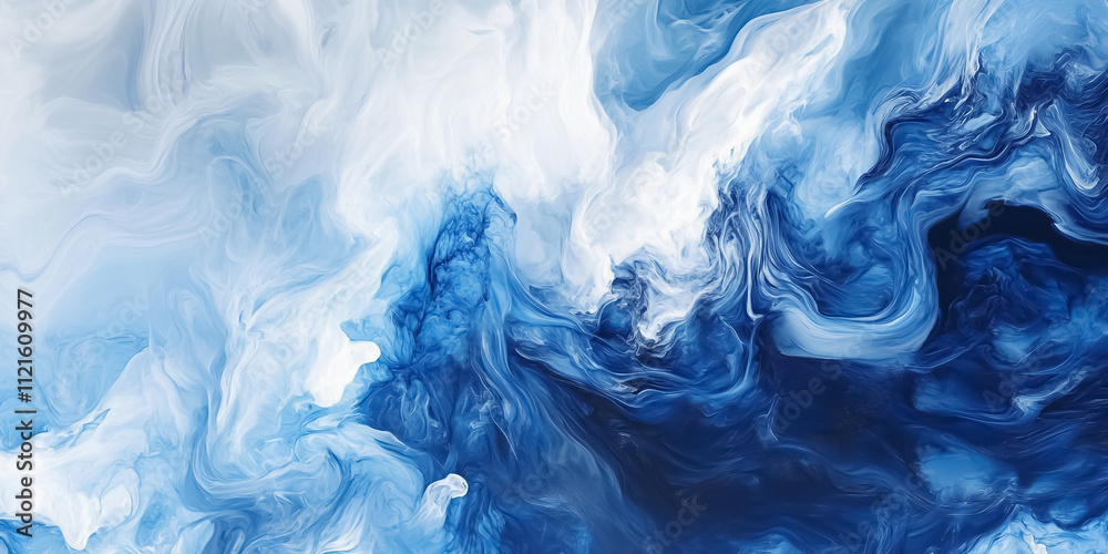 Swirling tendrils of smoke in blue and white colors forming intricate patterns against a black background. Swirling tendrils of smoke in blue and white colors forming intricate patterns against a black background.