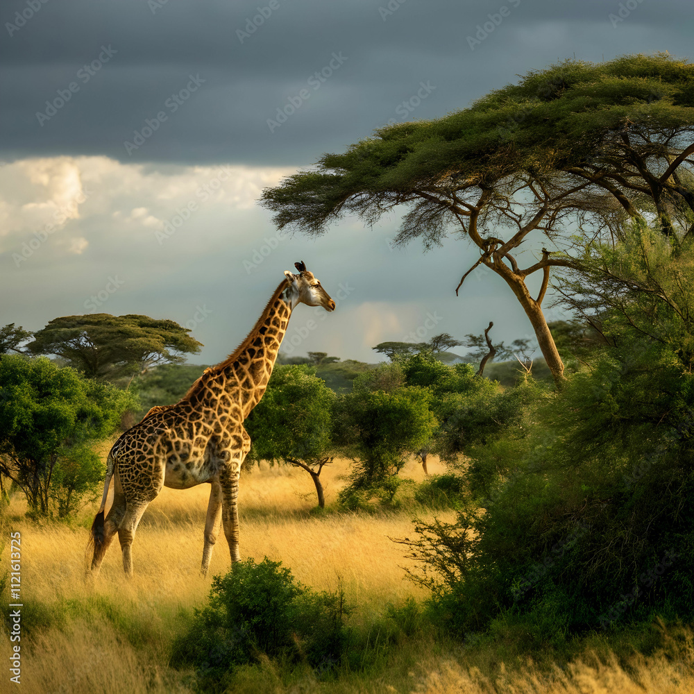 Fototapeta premium giraffe in the wild