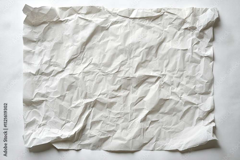 High Detail Visual of Blank Sheet of White Paper, High Detail, 8K High Detail Visual of Blank Sheet of White Paper, High Detail, 8K