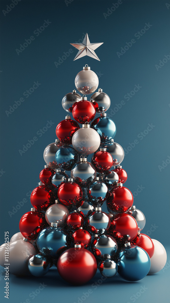 A Christmas tree made of shiny gold balls A Christmas tree made of shiny gold balls