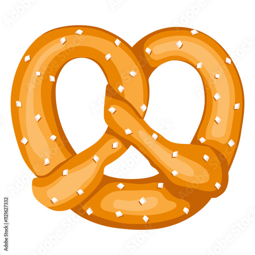 Golden Brown Pretzel Delight  Generative Al
