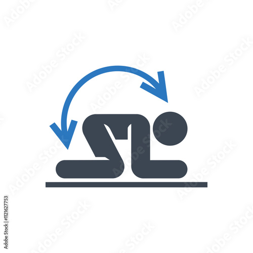 Exercise Forward Roll Icon