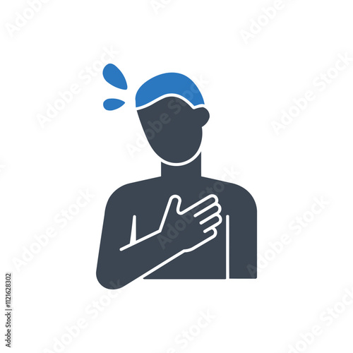 Sweating Emotional Symbol Icon
