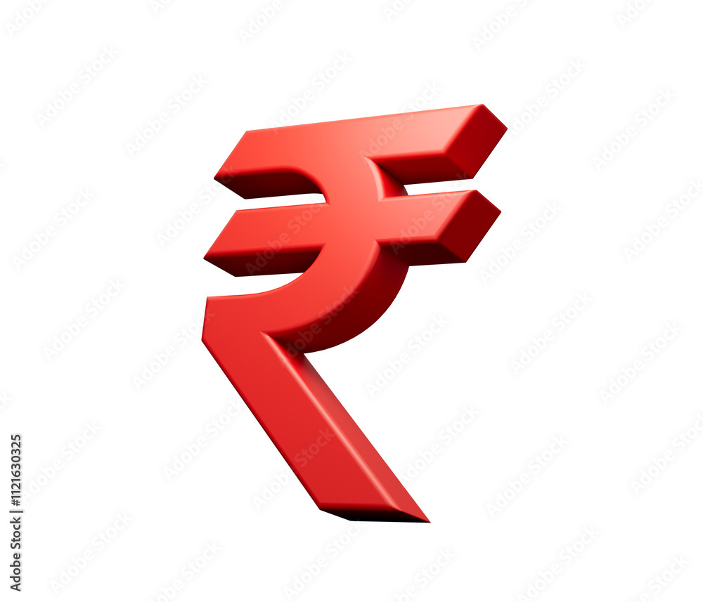 Rupee Currency 3D symbol, Money INR sign, 3d illustration
Rupee Currency 3D symbol, Money INR sign, 3d illustration