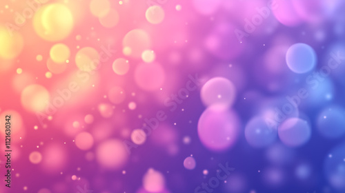 Colorful bokeh lights creating a vibrant, dreamy ambiance.