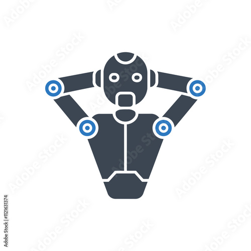 Surprised Robot Icon