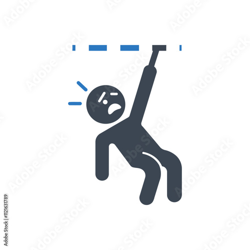 Hanging Danger and Panic Icon