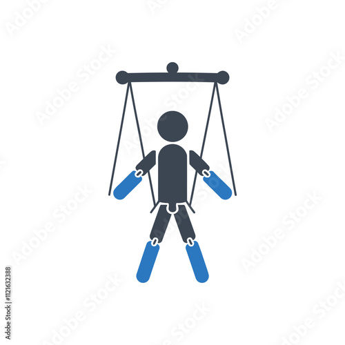 Puppet controlled by strings icon