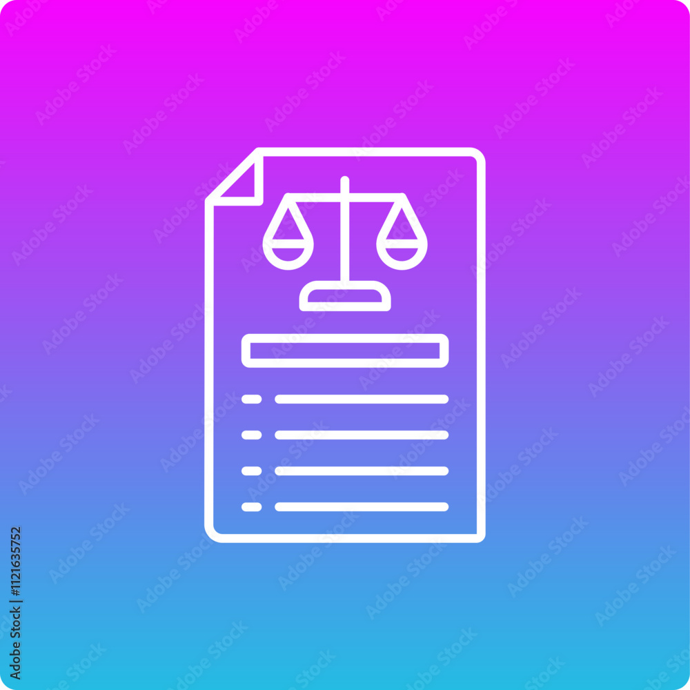 Obraz premium Legal Document Icon