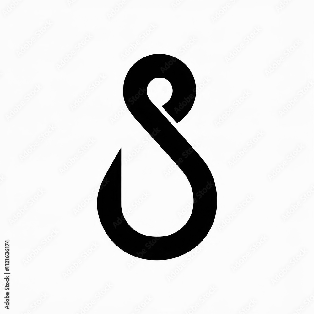 Hook icon,vector illustration. Flat design style, isolated on white background Hook icon,vector illustration. Flat design style, isolated on white background