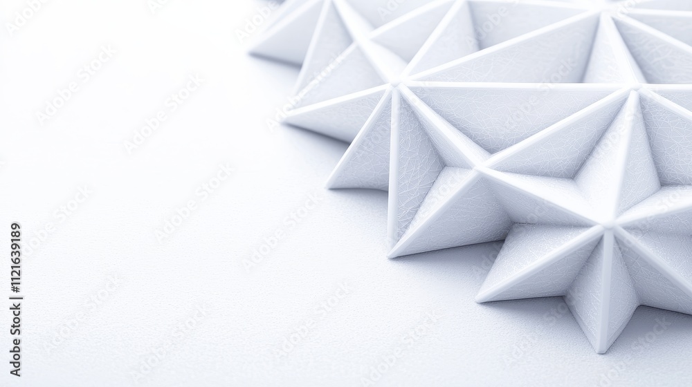 Abstract geometric pattern in white with textured surface design Abstract geometric pattern in white with textured surface design