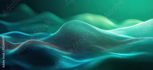 Cyberspace Data Transfer and Internet Security: Abstract Binary Code Background with Light Effects
