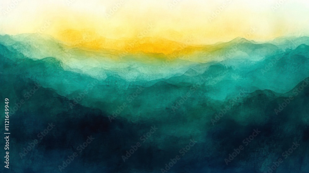 Harmonious Pastel Watercolor Abstract Background