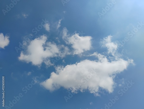 blue sky with clouds