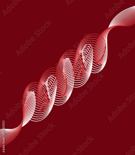abstract red wave background