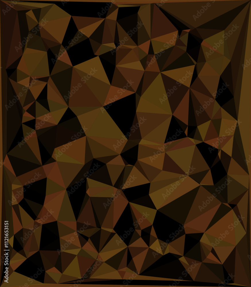 Obraz premium abstract mosaic brown c0lor background with triangles.