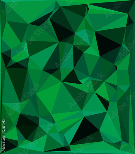 abstract background with triangles geometrical green Background design.