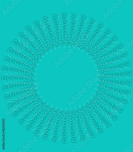 abstract blue background with a circle design.