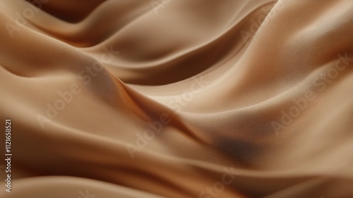 Smooth Silky Texture of Mocha Mousse in Rich Brown Tones