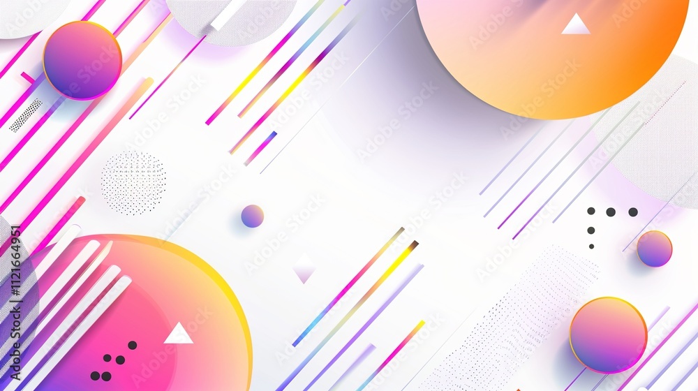 Multi-color Gradient Geometric Shapes Background Multi-color Gradient Geometric Shapes Background