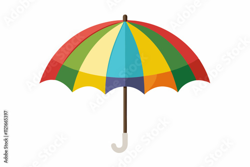 Umbrella icon isolated on white