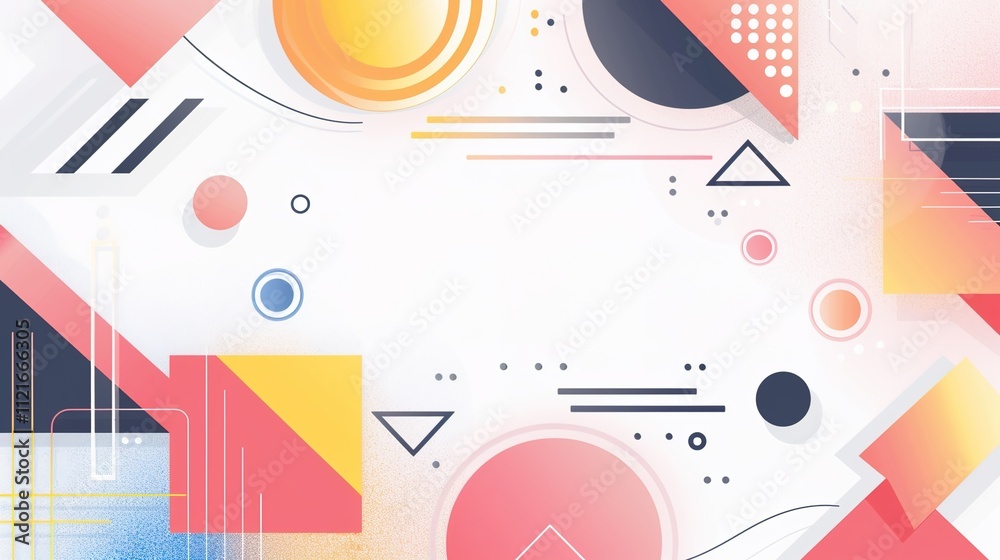 Multi-color Gradient Geometric Shapes Background Multi-color Gradient Geometric Shapes Background