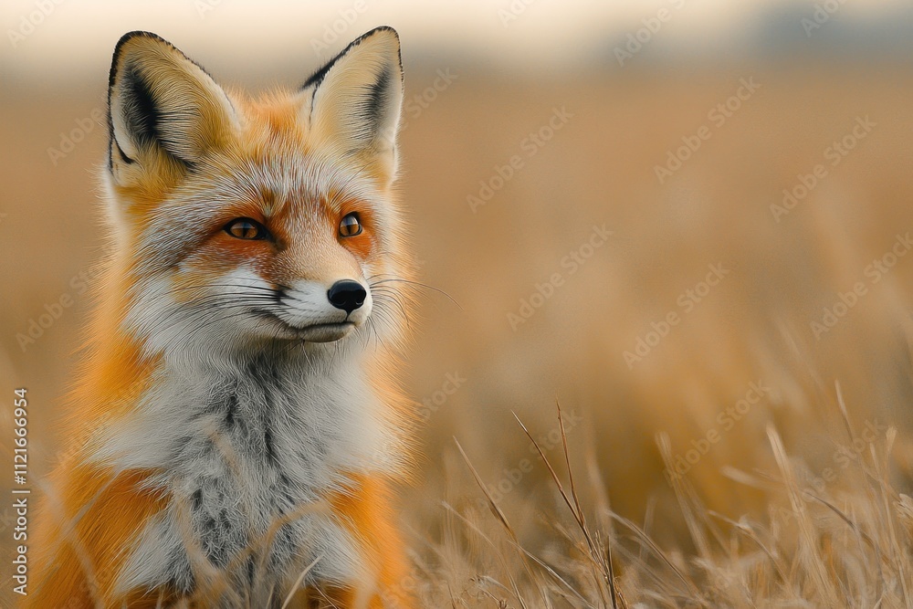 Fototapeta premium A Red Fox In The Wild