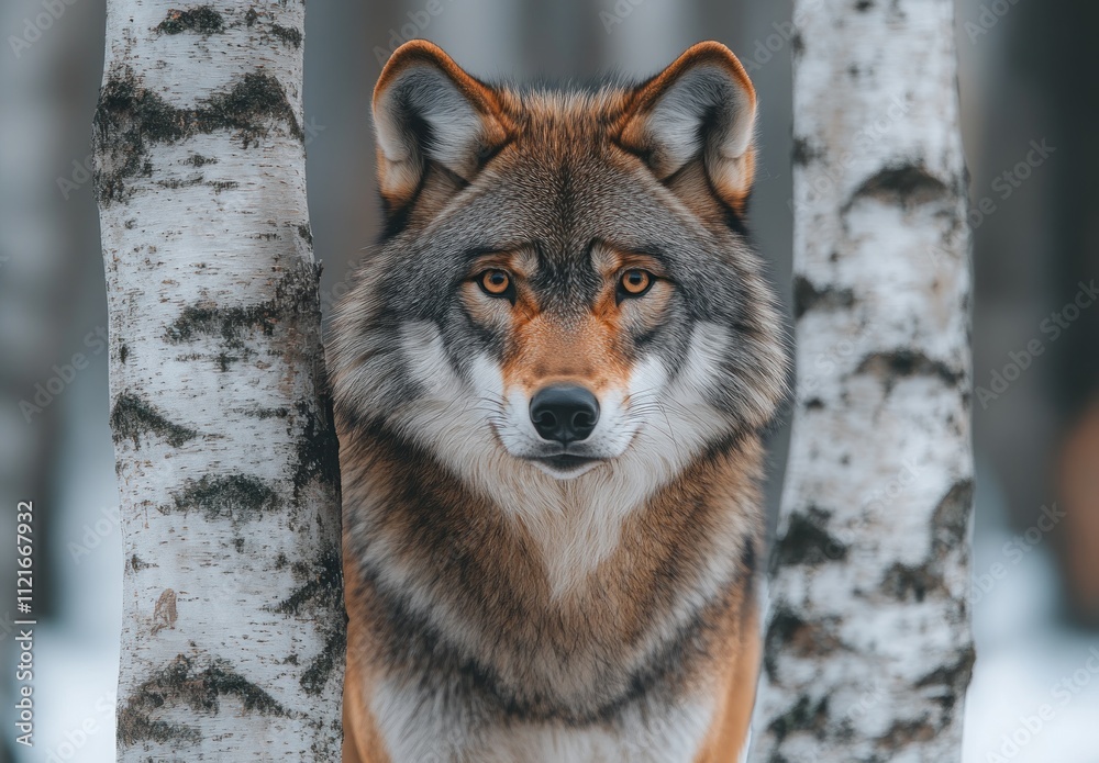 Obraz premium Wolf in the Woods