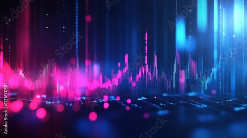 abstract data visualization background