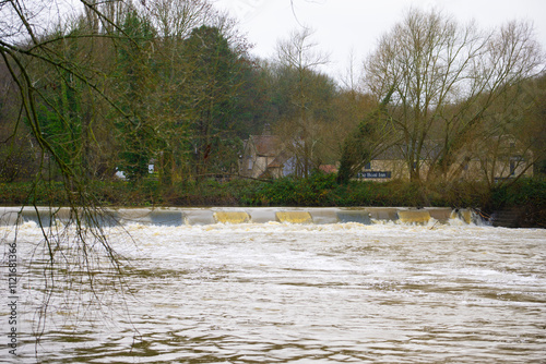 Sprotbrough Flash, in Storm Darragh, December, 2024. photo