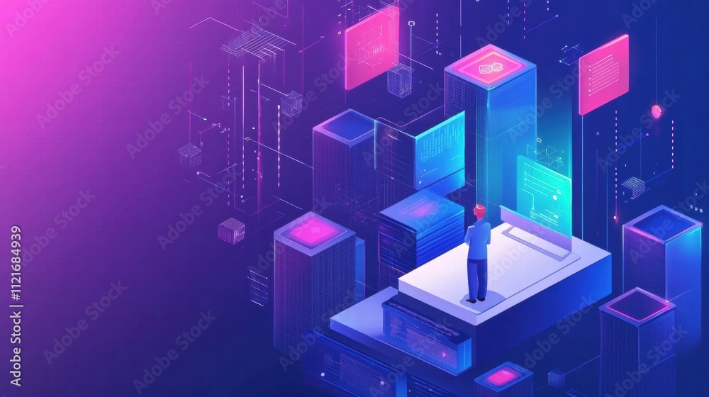 Data Center Visualization, Digital Transformation, Technology C Data Center Visualization, Digital Transformation, Technology C